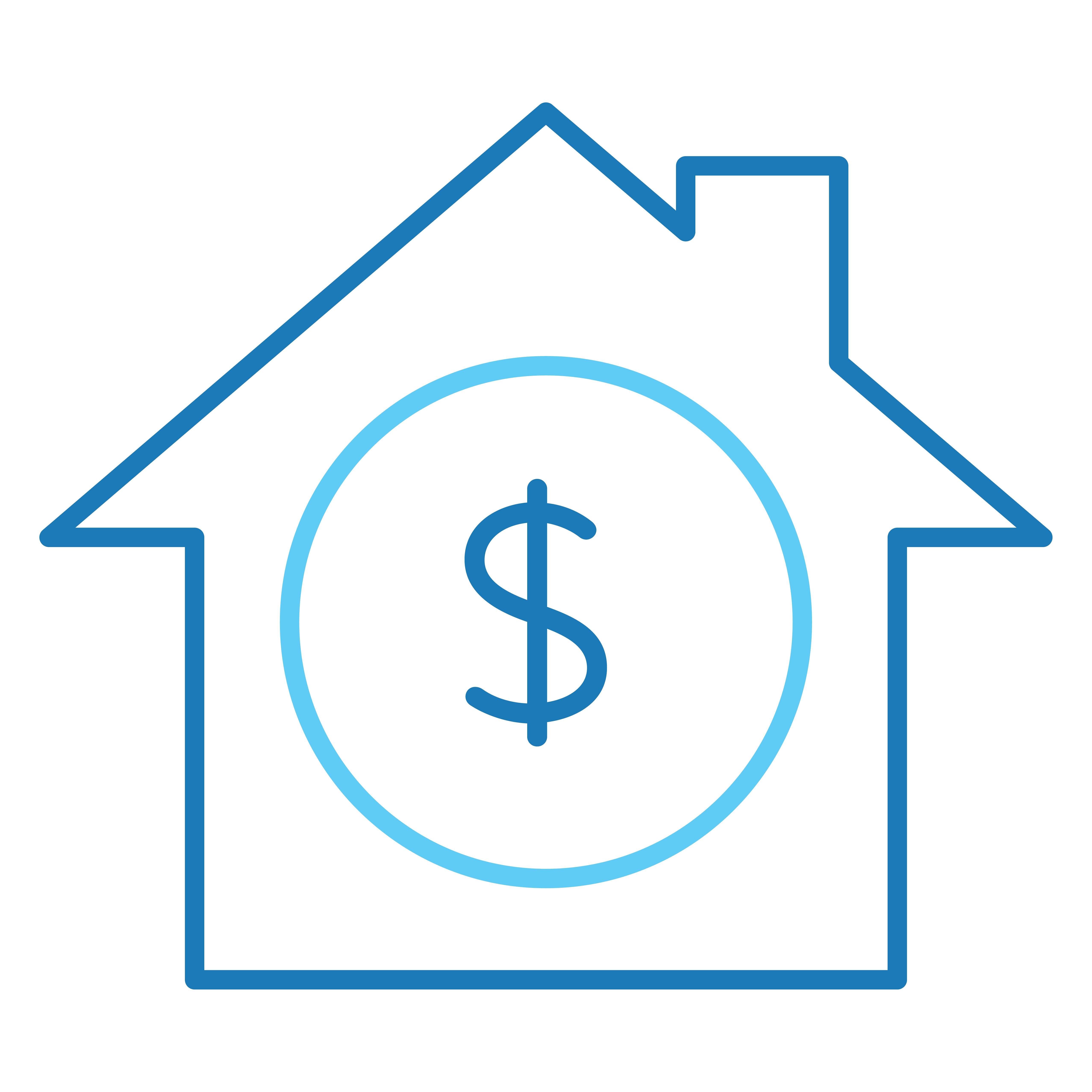 home icon with dollar sign 